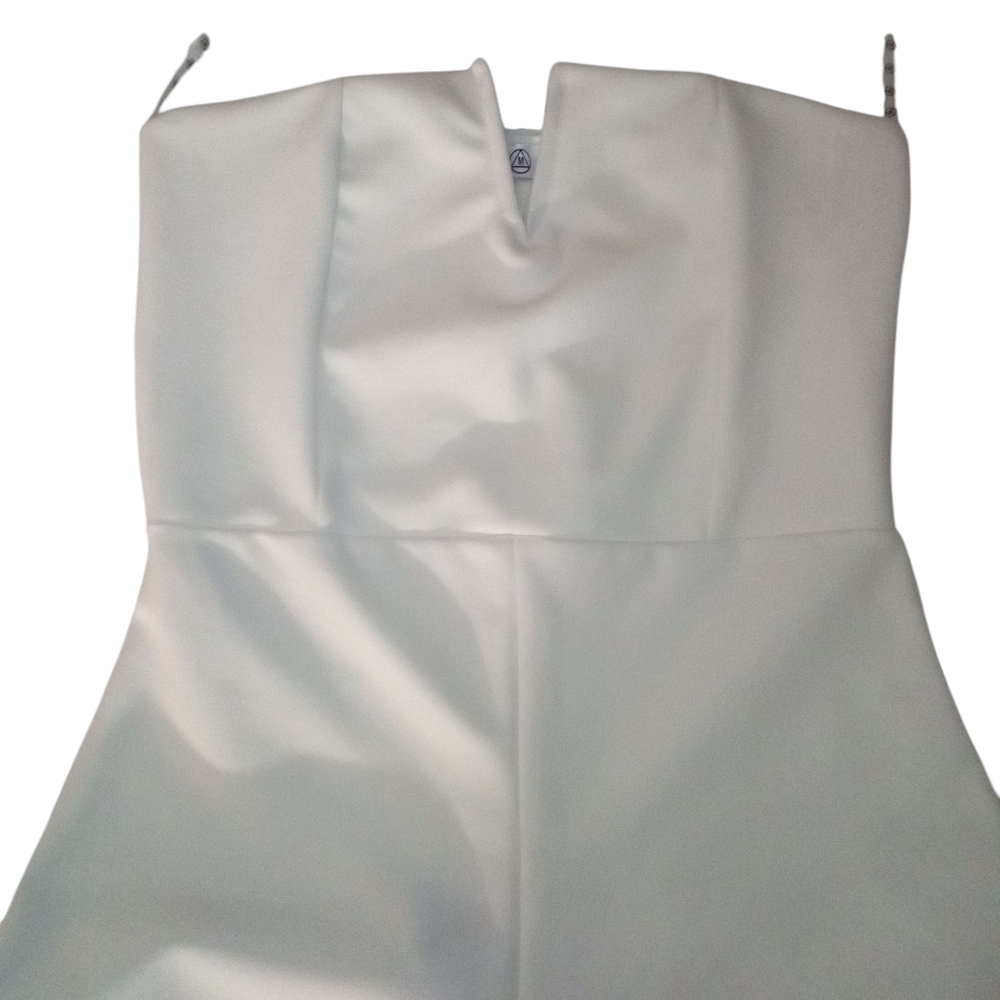 Chic White Strapless Jumpsuit